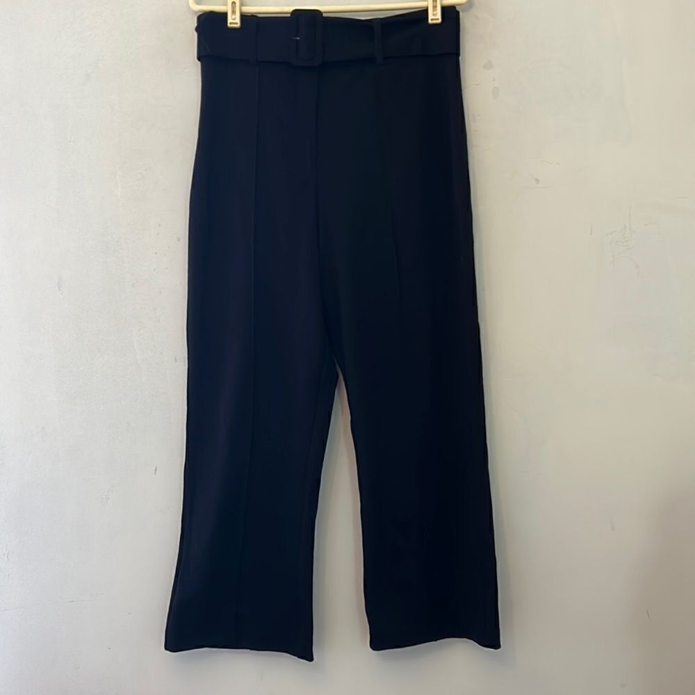Drew black belted dress pants Size 12 NWOT